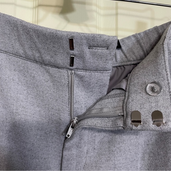 Torrid Studio Wide Leg Brushed Twill High Rise Pant Welt Pockets Grey Plus 14 S - Picture 9 of 13